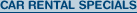 Car Rental Specials